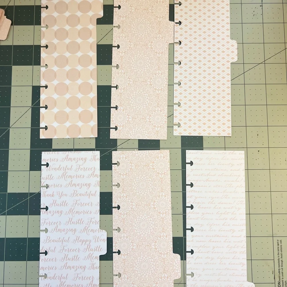 Skinny Mini planner rose gold leaves